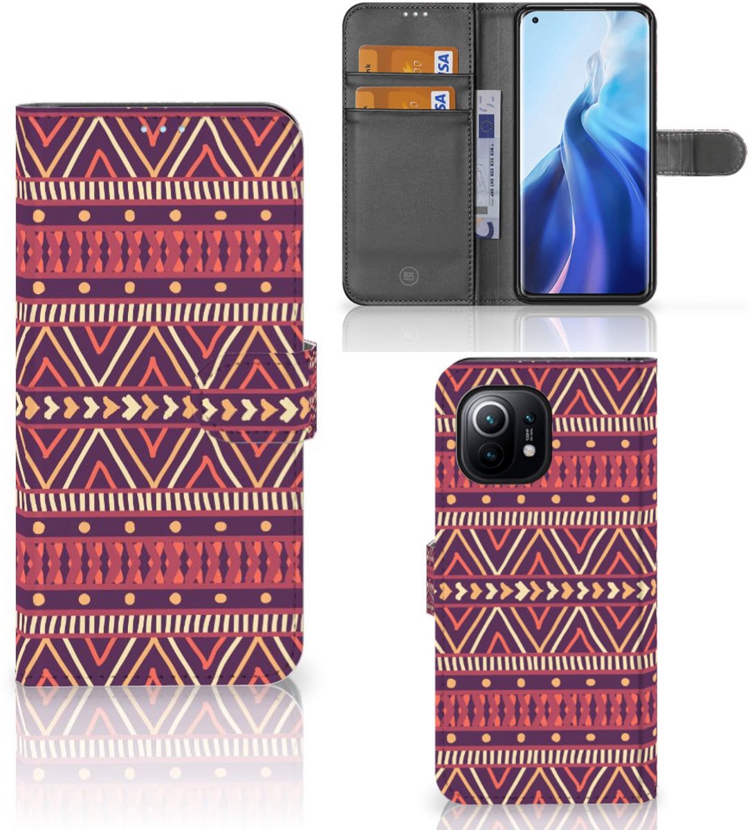Xiaomi Mi 11 Telefoon Hoesje Aztec Paars