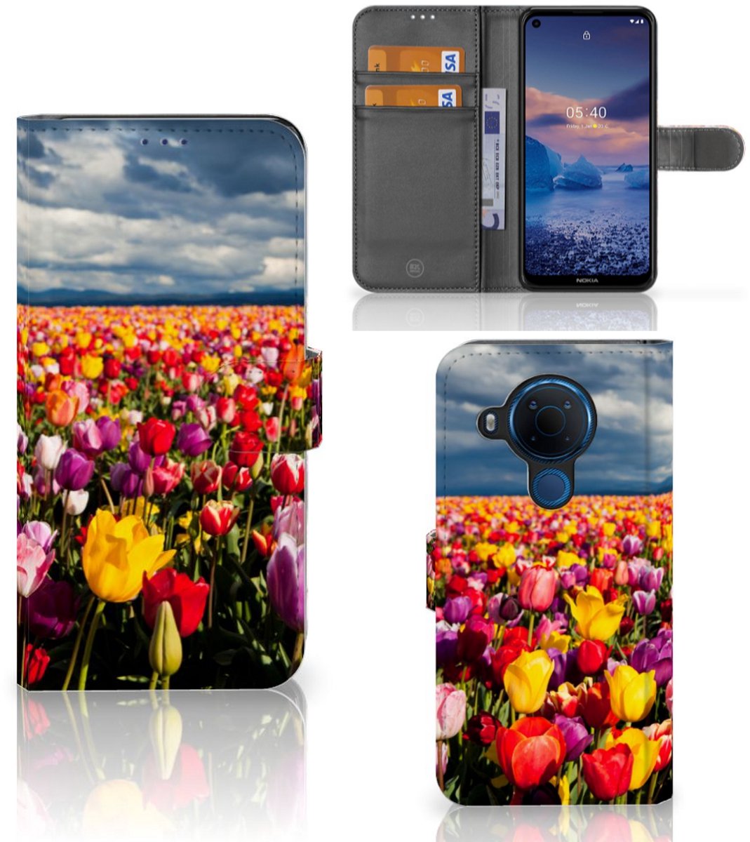 Nokia 5.4 Hoesje Tulpen