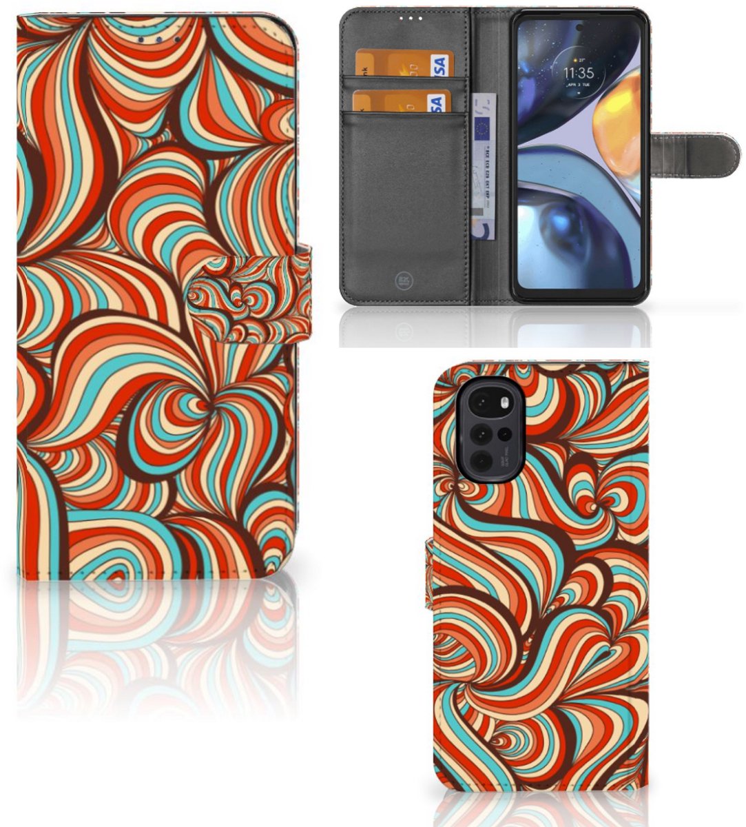 Motorola Moto G22 Hoesje Retro