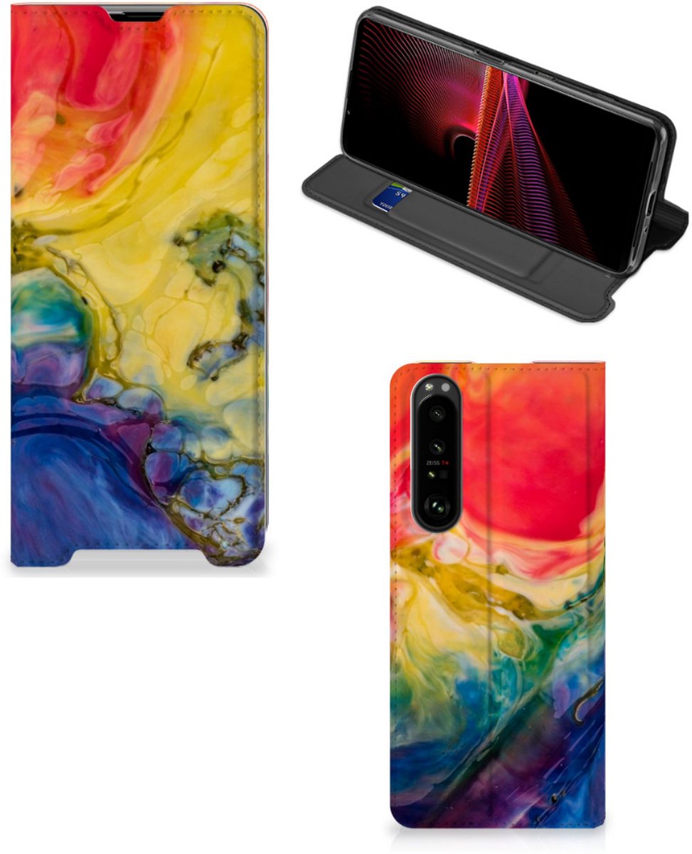 Bookcase Sony Xperia 1 III Watercolor Dark