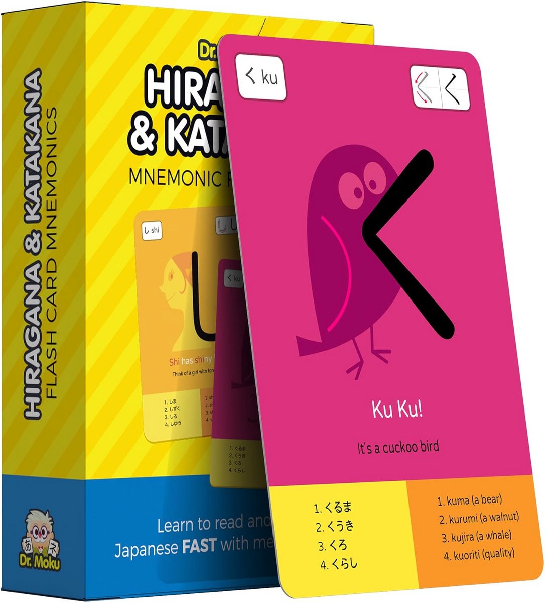Hiragana & Katakana Flashcards - Leer het Japanse alfabet voor beginners