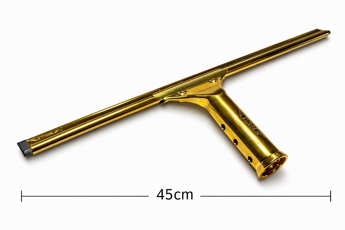 Ettore Raamwisser 45cm - Raamtrekker - Professionele kwaliteit - Messing - Made in USA - Squeegee