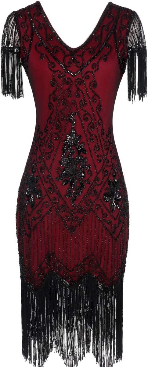 Art Deco Jurk met Franjes voor Dames - Jaren 20 Gatsby Kostuumjurk