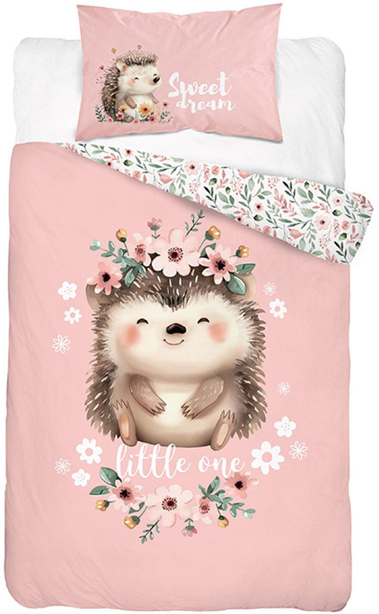 Baby Dekbedovertrek Little One Poederroze 100x135 + 40x60 cm