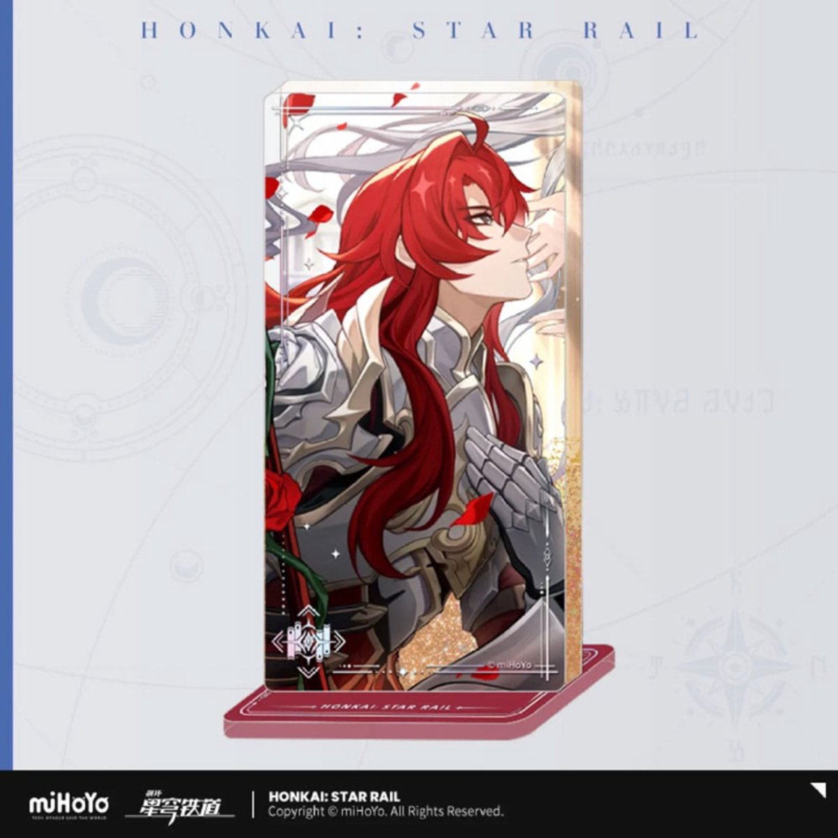 Honkai: Star Rail Light Cone Acryl Ornament with Glitter: Argenti An Instant Before a Gaze 15 cm