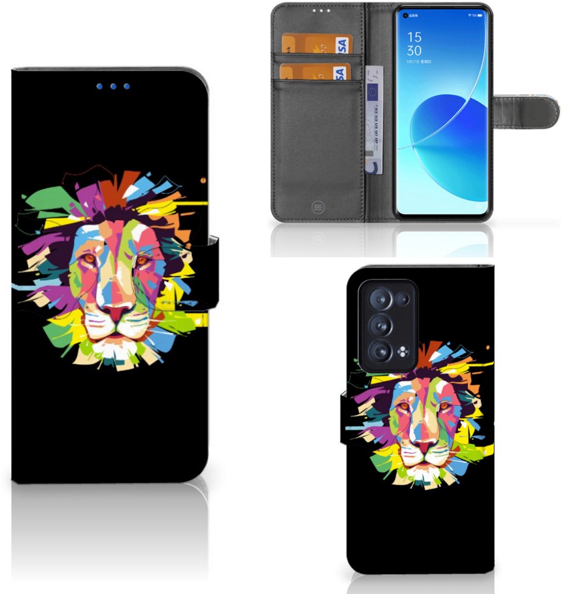 OPPO Reno 6 Pro Plus 5G Leuk Hoesje Lion Color