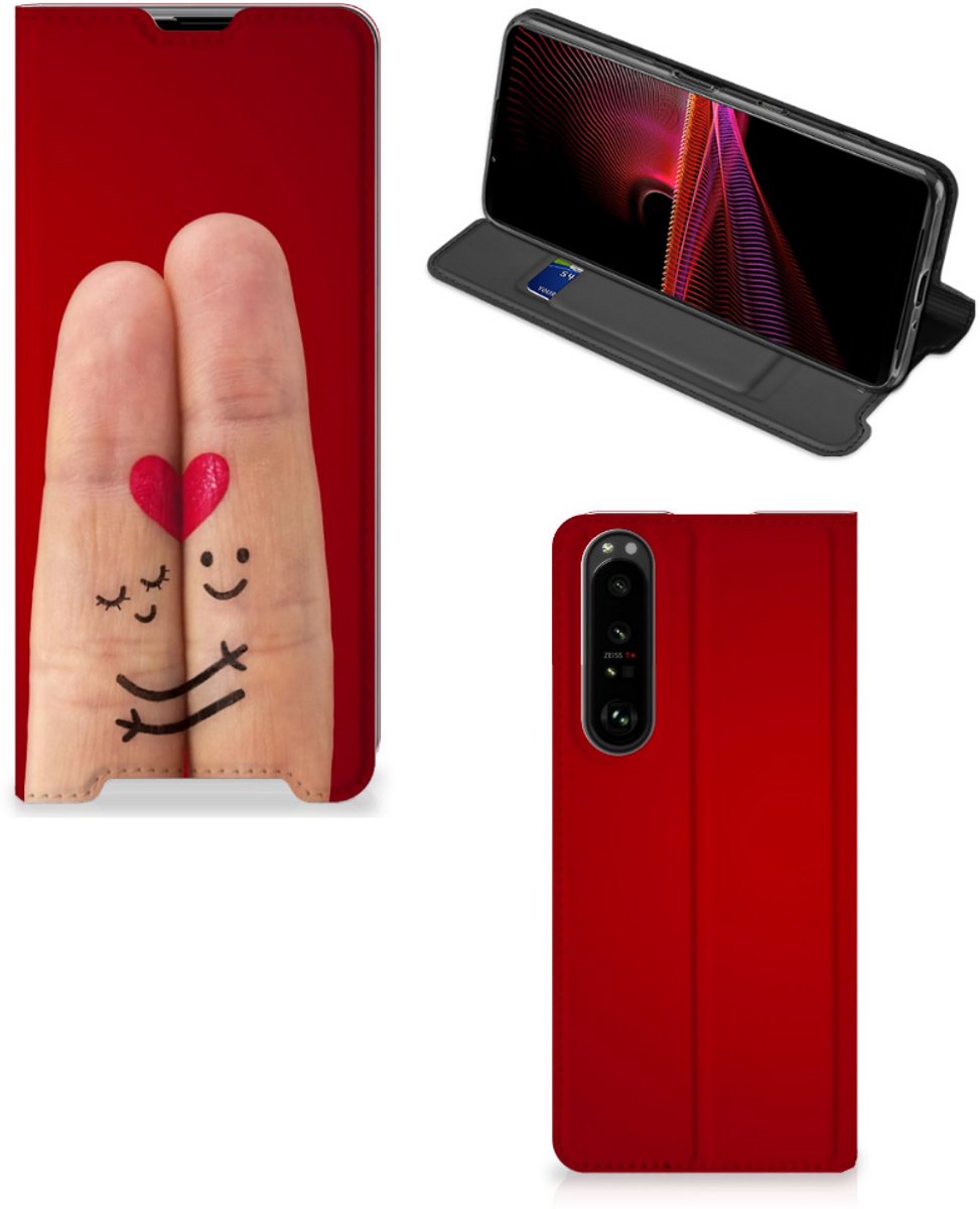 Sony Xperia 1 III Hippe Standcase Liefde - Origineel Romantisch Cadeau