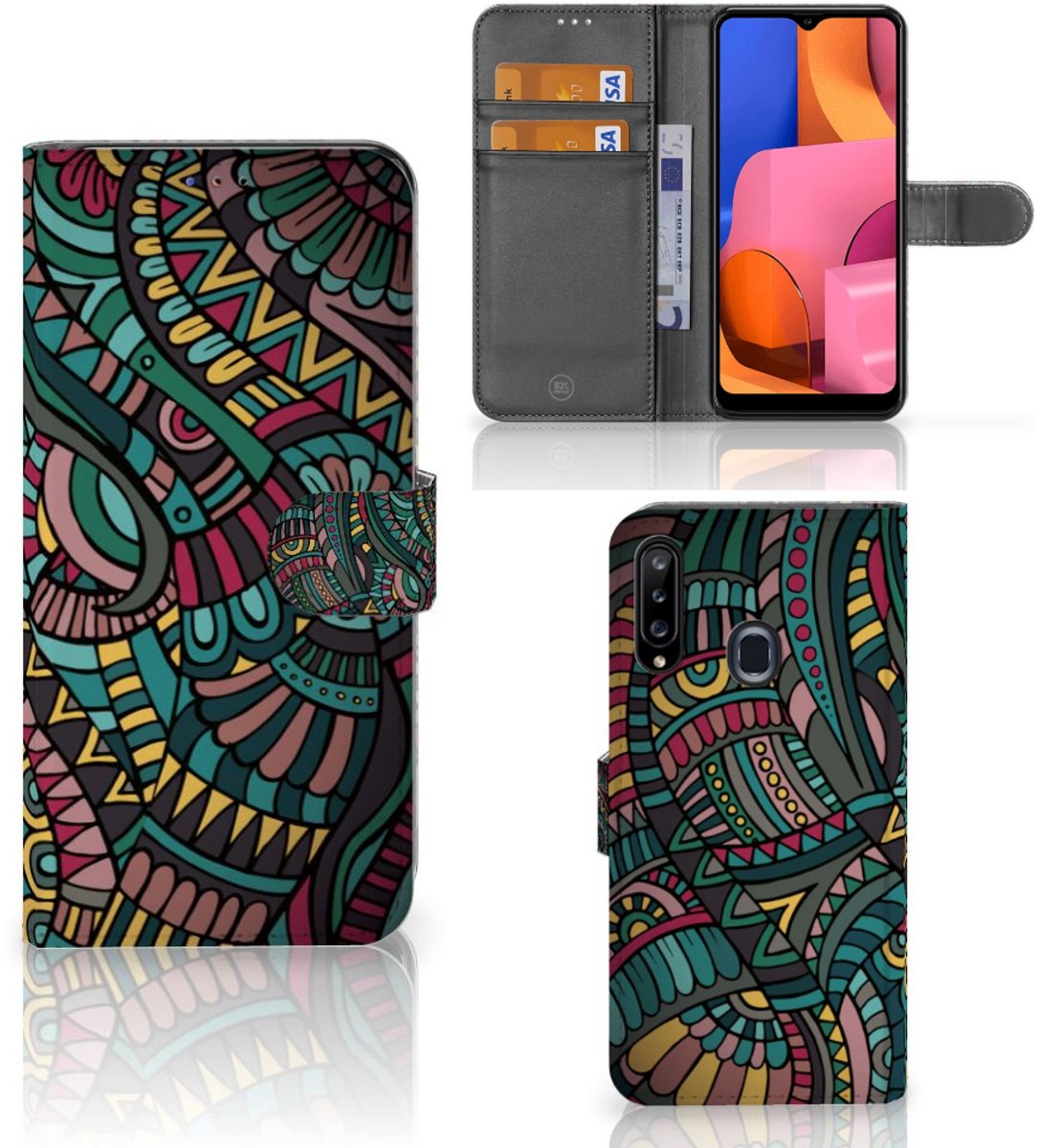 Samsung Galaxy A20s Telefoon Hoesje Aztec