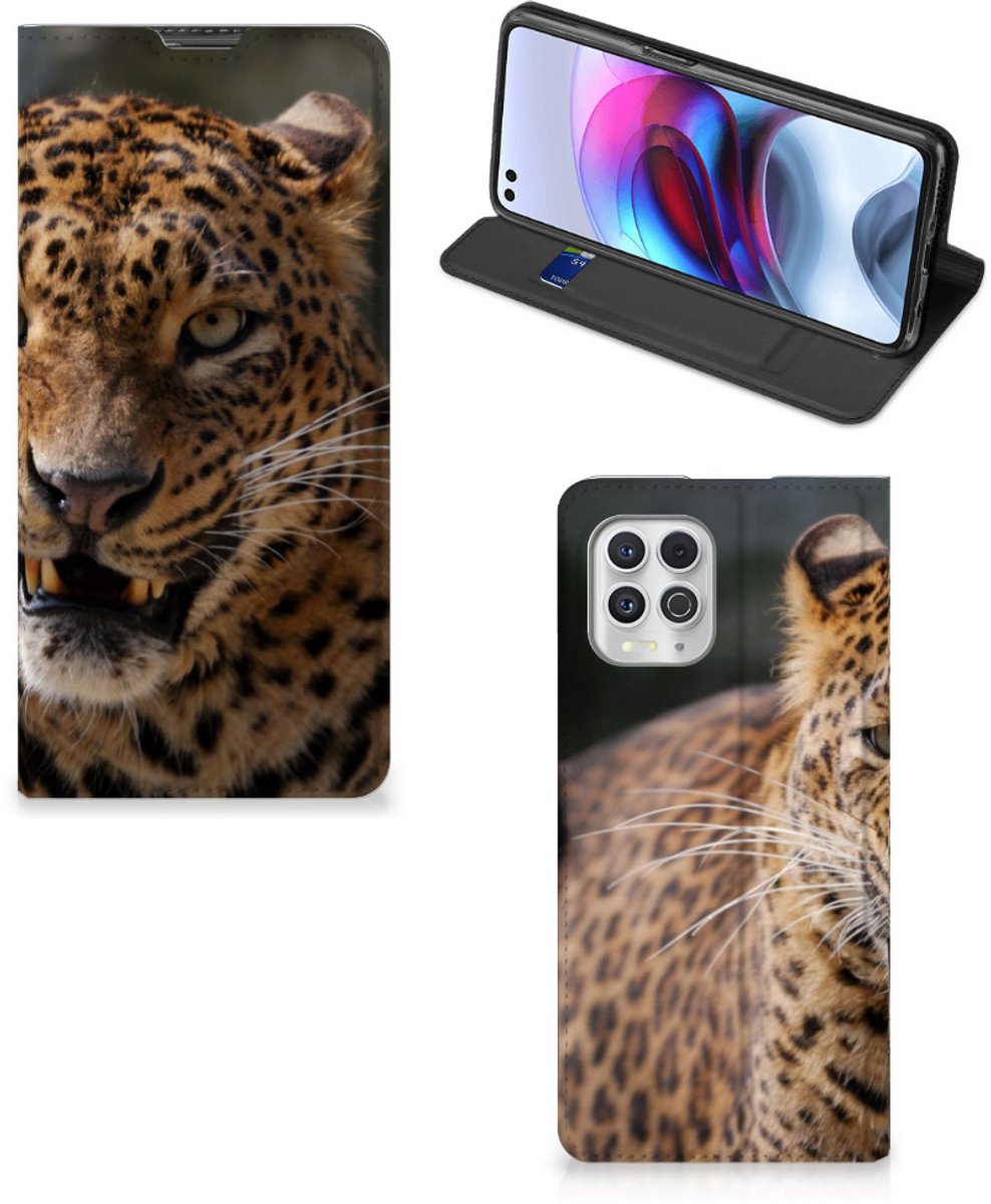 Motorola Moto G100 Hoesje maken Luipaard