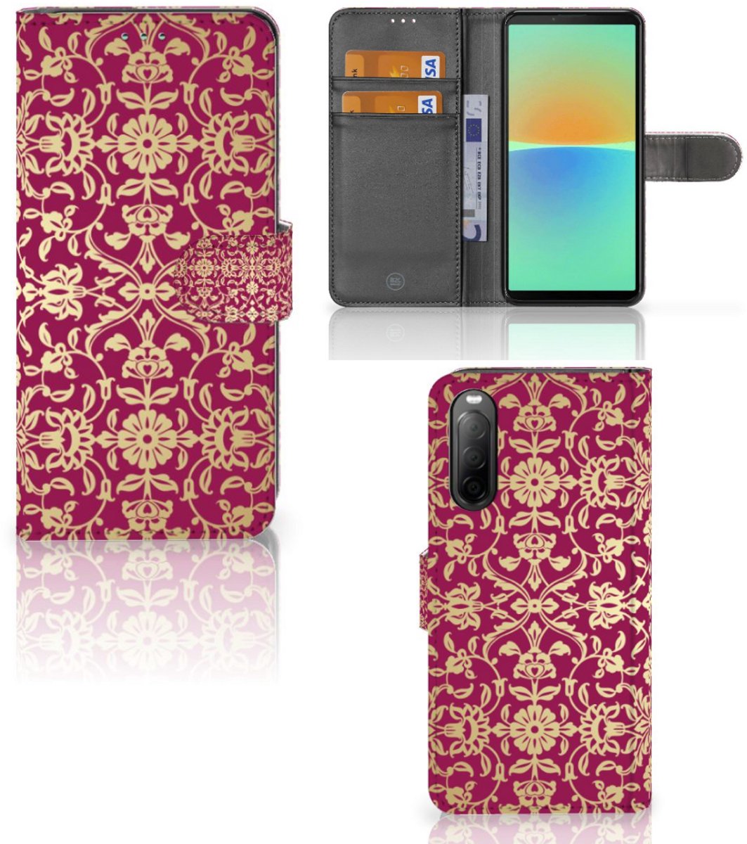 Wallet Case Sony Xperia 10 IV Barok Pink