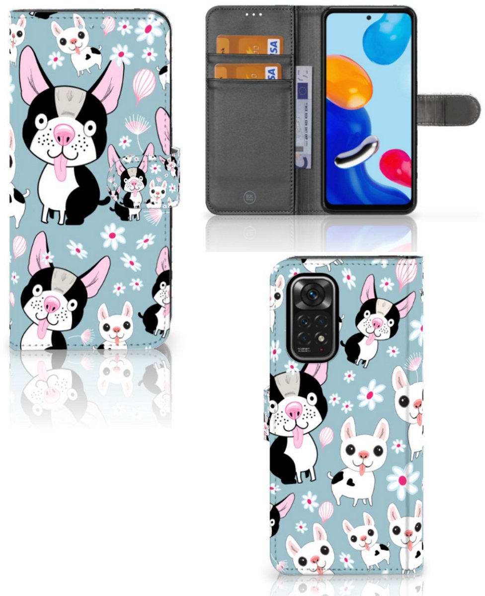 Xiaomi Redmi Note 11/11S Telefoonhoesje met Pasjes Hondjes