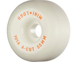 Skateboard Wielen 55mm 101A Wit - Mini Logo A-Cut