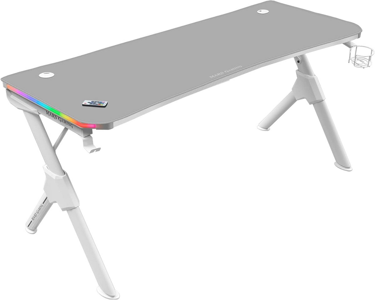 RGB Gaming Tafel 140cm met Statieven en Totale Muismat