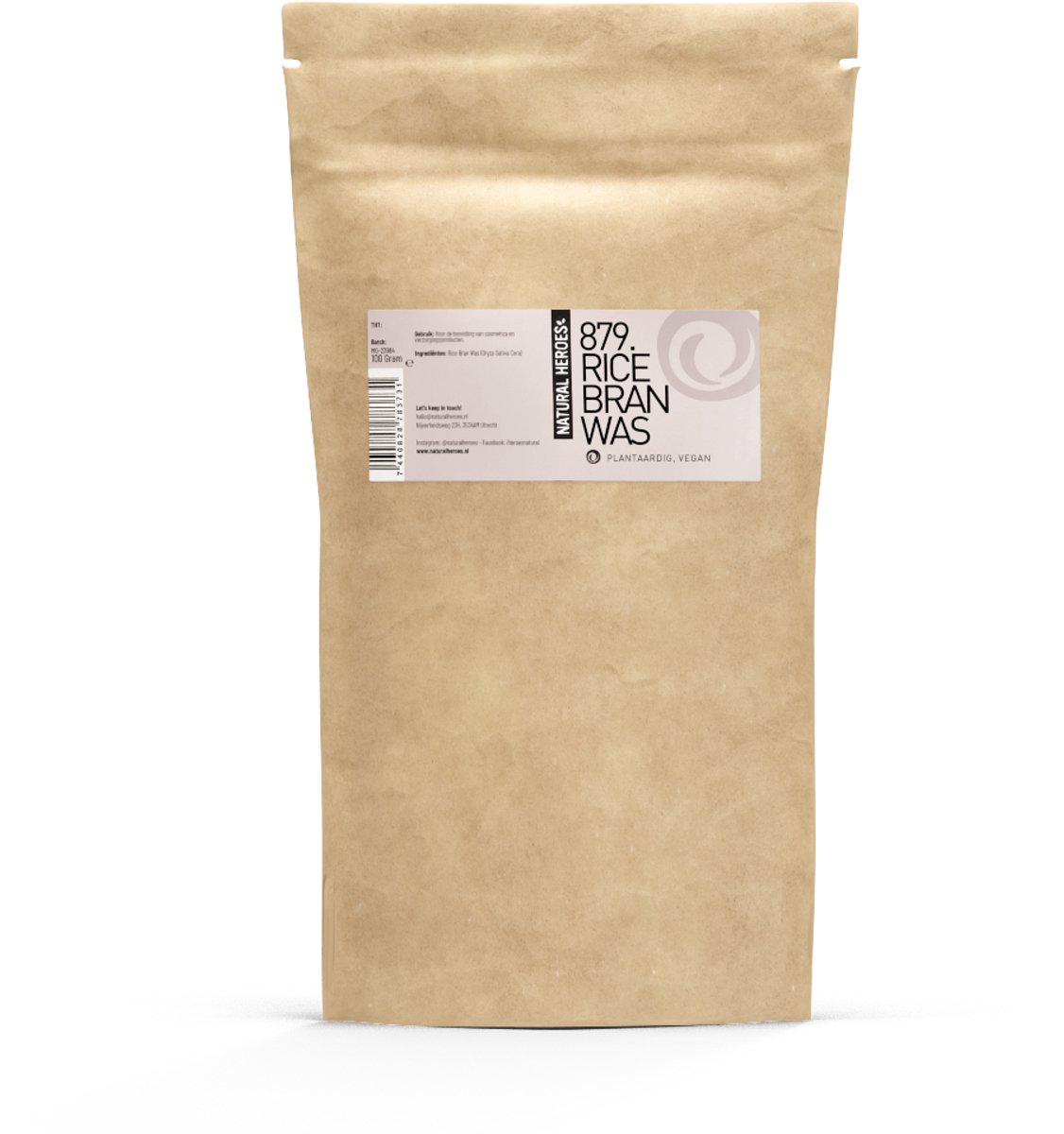Natural Heroes - Rice Bran Was 100 gram
