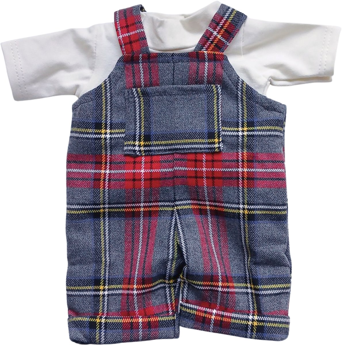 Minikane Gordi Poppenkleding Kledingset Harry Grijs Geruit 34 cm