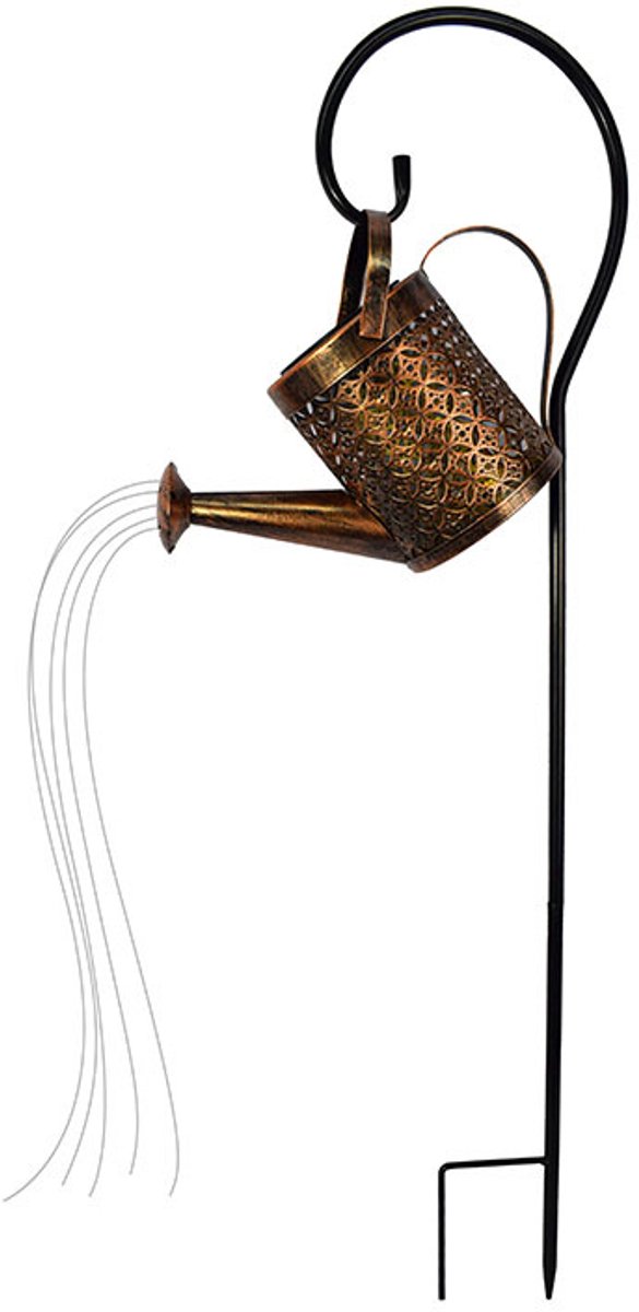 Solar tuinlamp met gieter - buitenlamp - solar tuinverlichting - solar buitenlamp - Terras