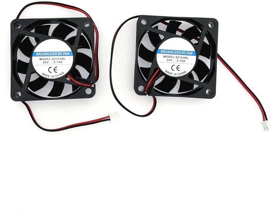 80mm Ventilatoren, 21.46CFM 2 STUKS 3D Printer Montage 12V Ventilator 80x80x10 80x80 Koelventilator 12V 6000RPM 2 Pin 12 Volt 8x8 Deel Hoge Snelheid