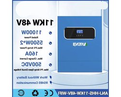 Hybride Solar Inverter – Zonnepaneel Omvormer – Energieopslag Converter – Thuis Energiebeheer – 11 kW 48V 220-240V – Ingebouwde MPPT 160A – Wifi Monitoring