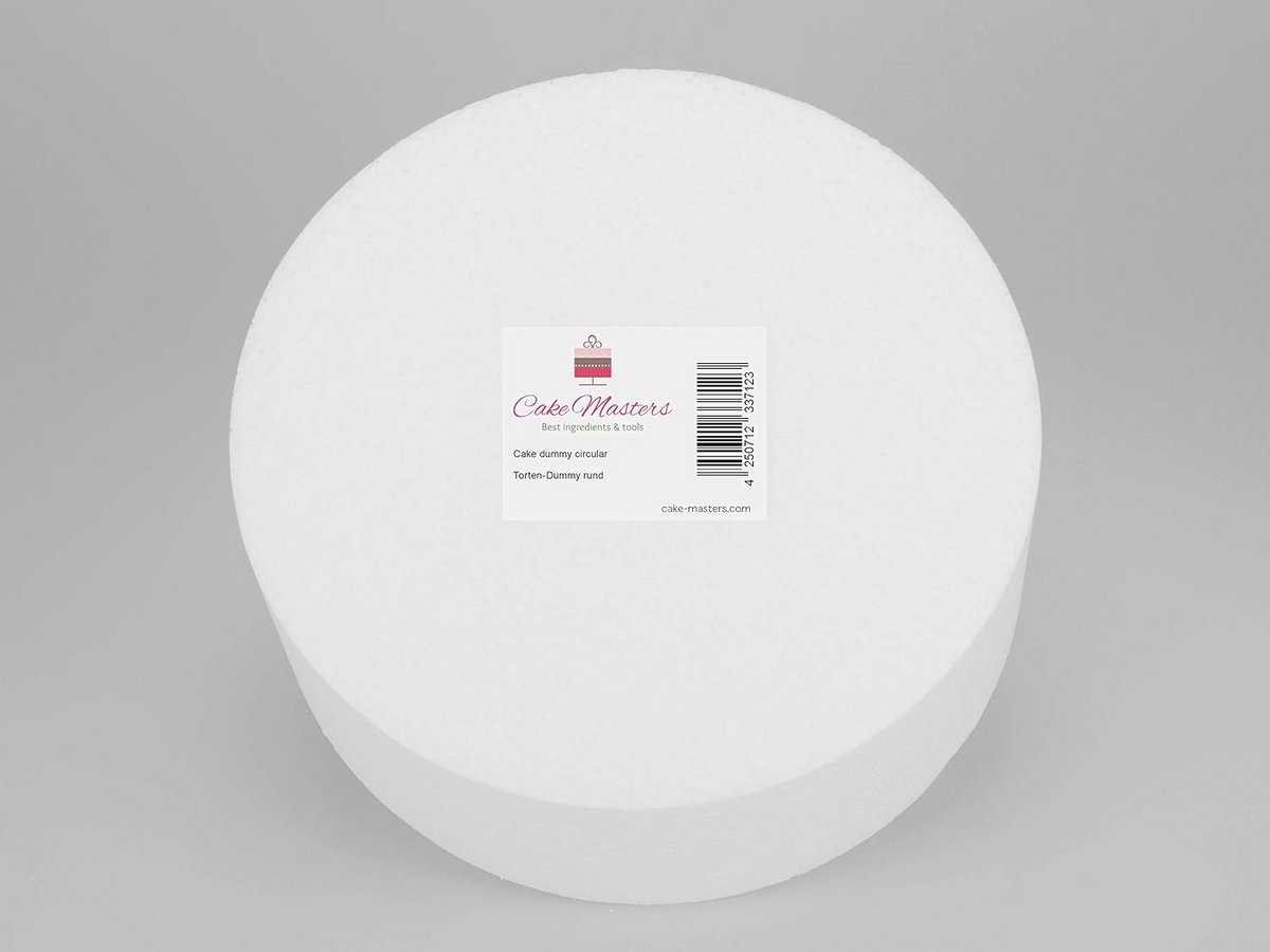 Ronde Cake Dummy van Styrofoam - 15 cm Diameter en 10 cm Hoog - Oefenmodel Taart