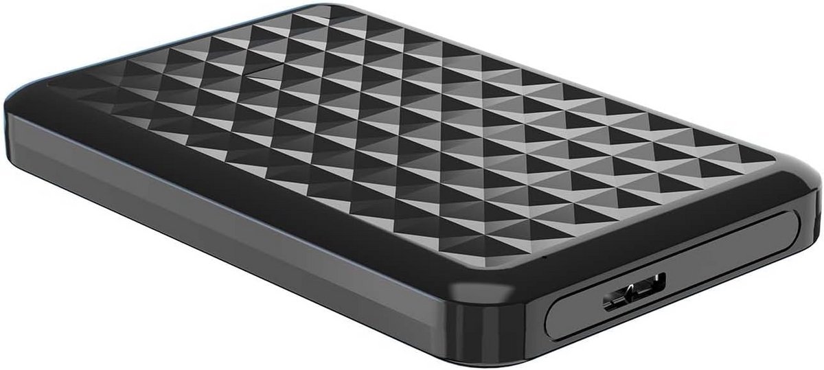 2,5 inch externe behuizing SATA naar USB 3.0 - 9,5 mm - Zwart