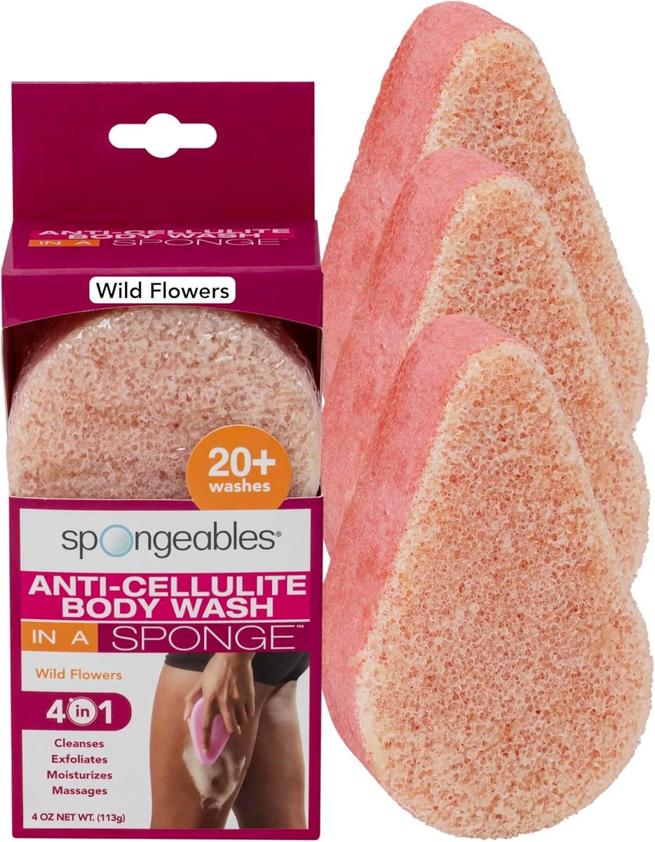 Anti-cellulitis Lichaamsspons met Spa Geur - 20 Wasbeurten