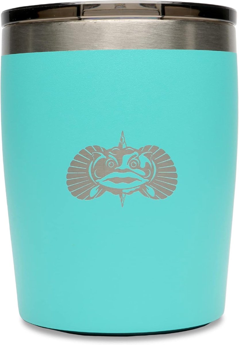 Dubbele Wand Geïsoleerde Rvs Rocks Tumbler 10oz met Gemakkelijk Schuifdeksel