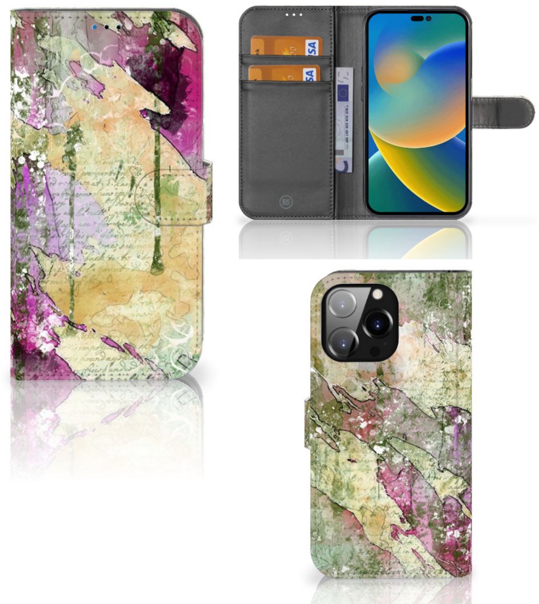 Hoesje iPhone 14 Pro Max Letter Painting