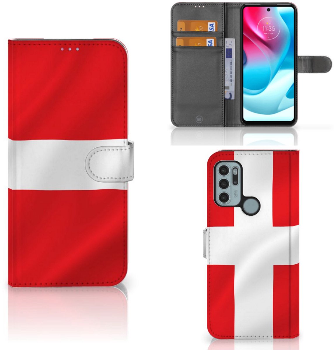 Boekhoesje voor Motorola Moto G60s Bookstyle Case Denemarken