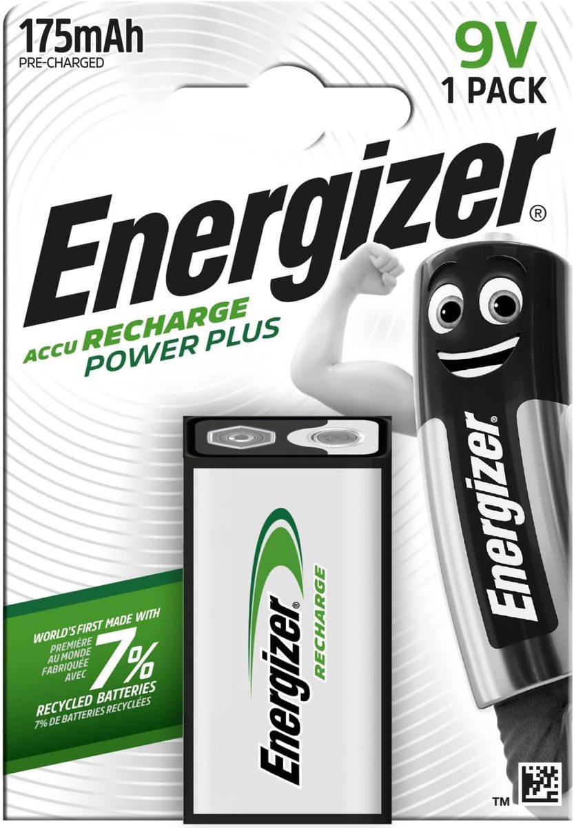 Oplaadbare 9 Volt NiMH Batterij 170 mAh - Duurzaam en Geheugenloos
