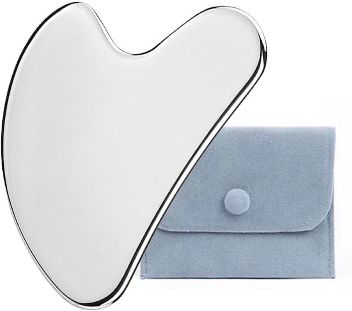 Gua Sha Gezichtsgereedschap van Roestvrij Staal – Massage Tool voor Gezicht en Lichaam