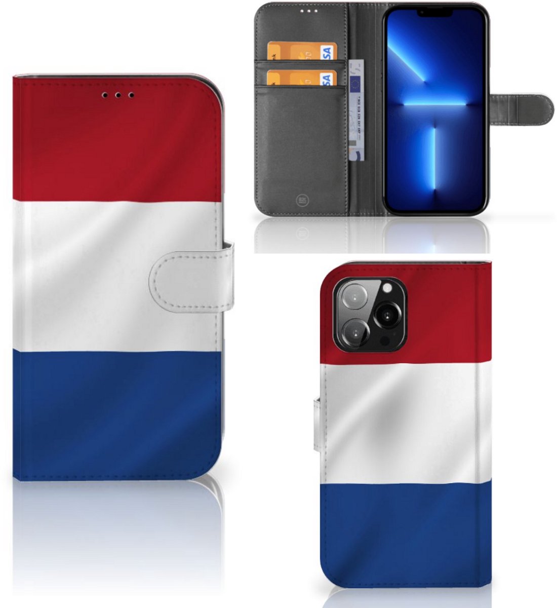 iPhone 13 Pro Max Bookstyle Case Nederlandse Vlag