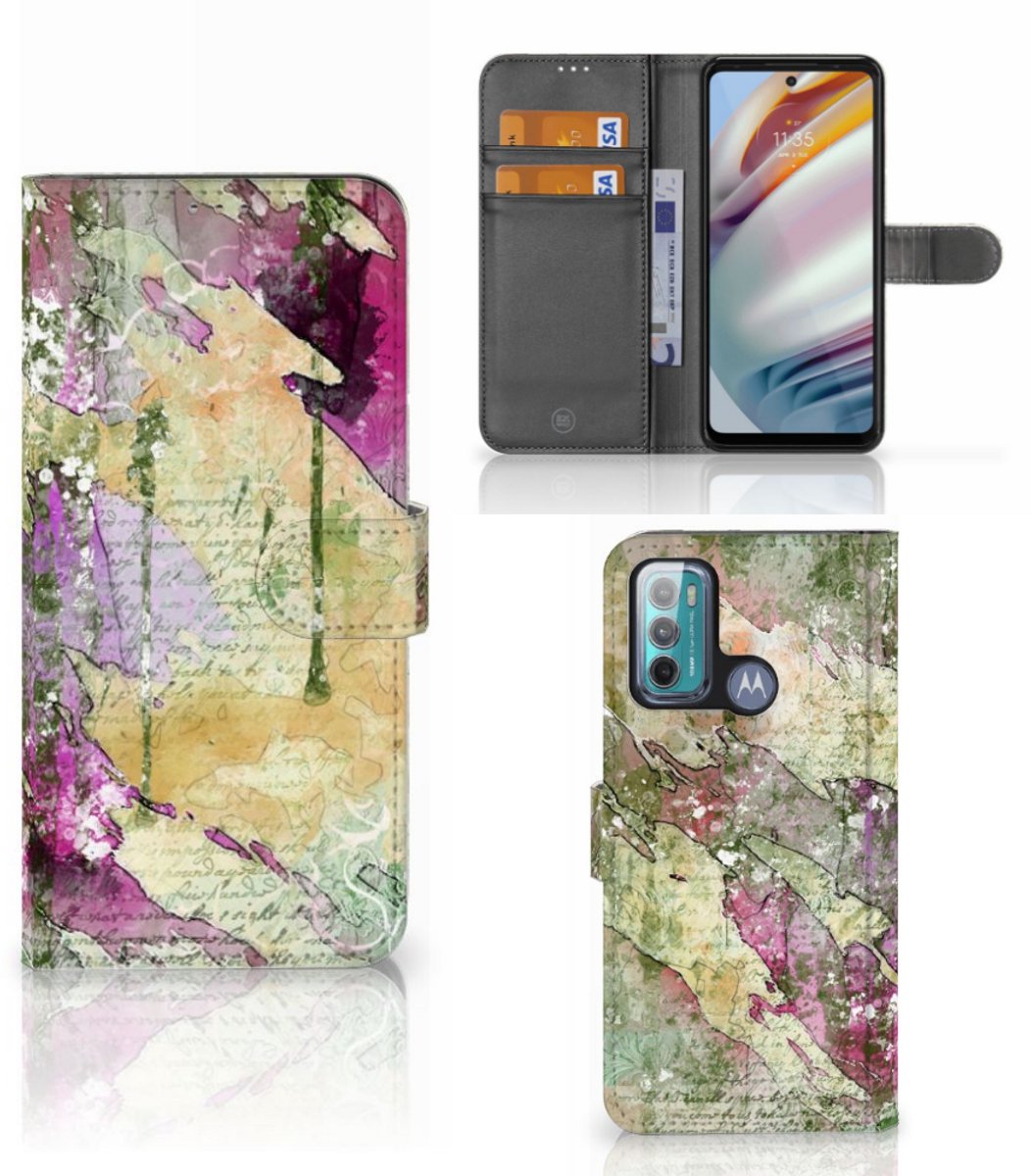Hoesje Motorola Moto G60 Letter Painting