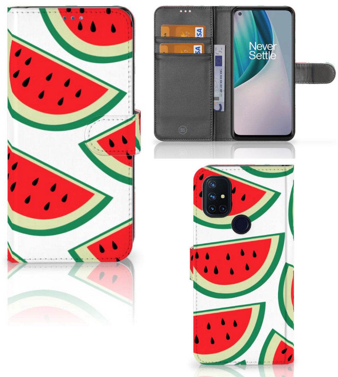 OnePlus Nord N10 Book Cover Watermelons