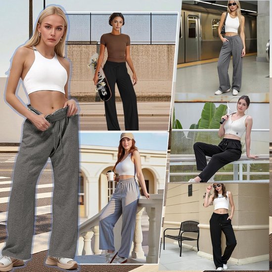 Dames Joggingbroeken met Zakken - Losse Trainingsbroeken voor Sport en Vrije Tijd — afbeelding 4