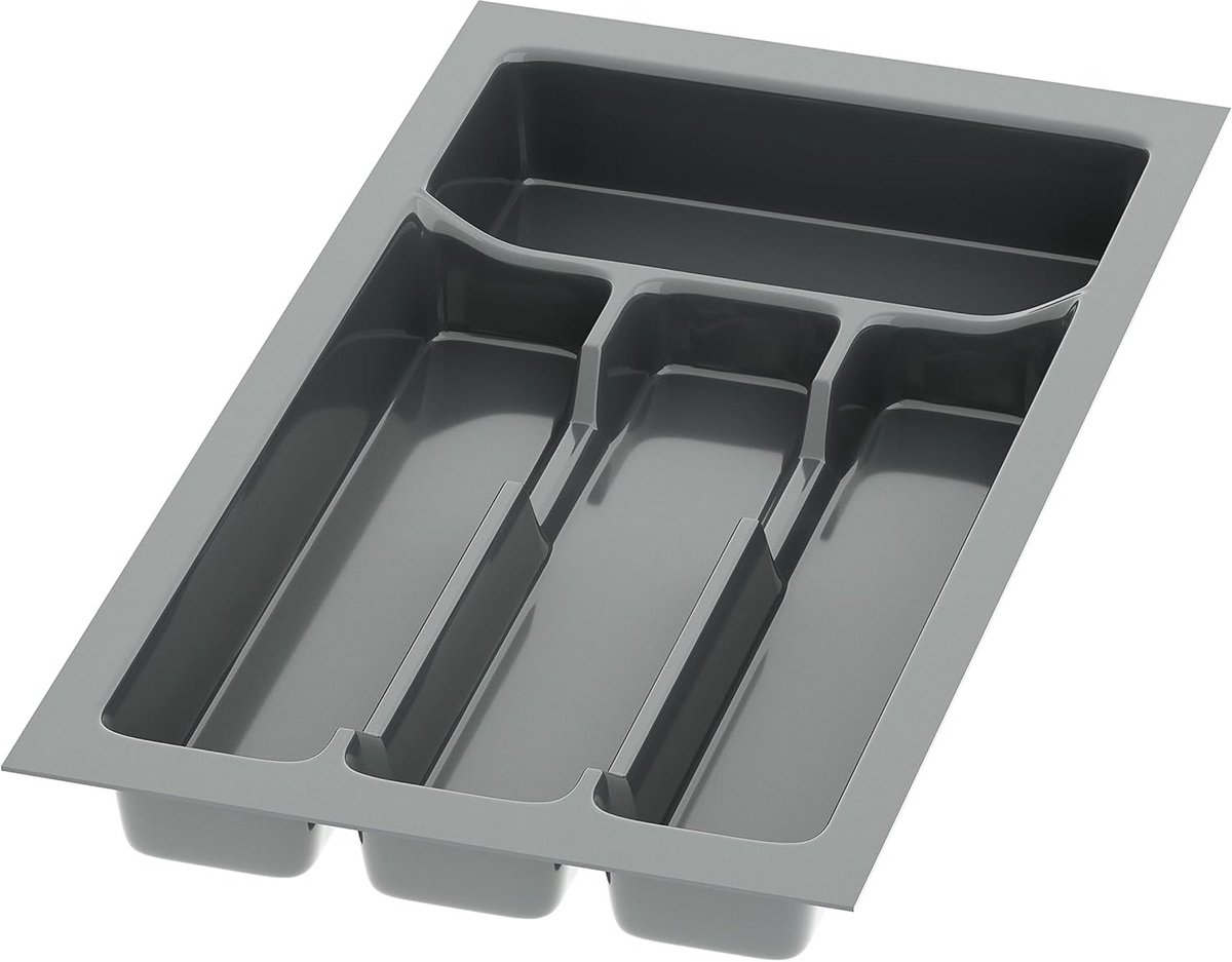 Organisatiebalk voor Ladekasten - Snijdbaar, 4 Compartimenten, Anthraciet