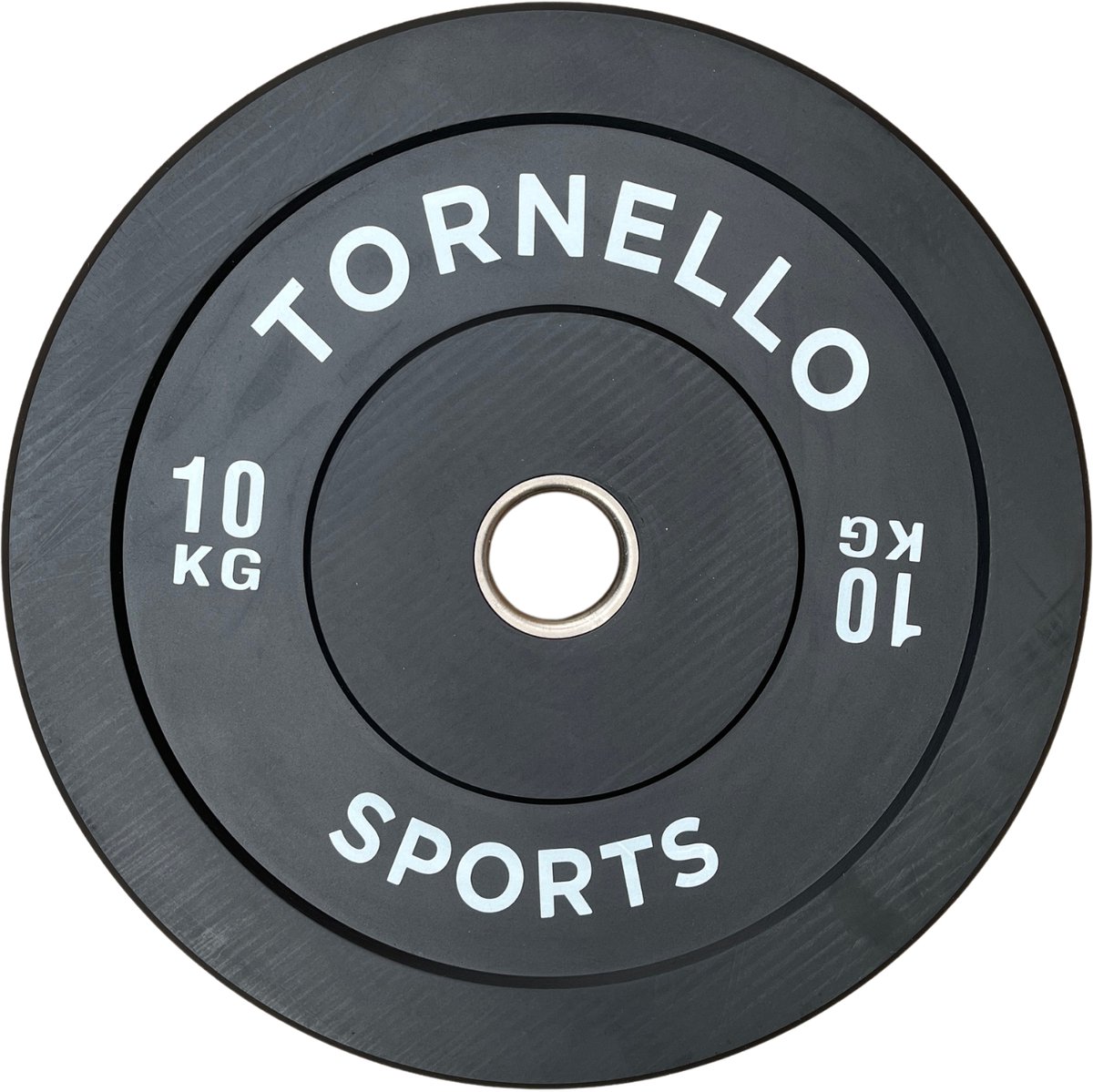 Tornello sports halterschijf 10 kg bumper plate rubber 50mm