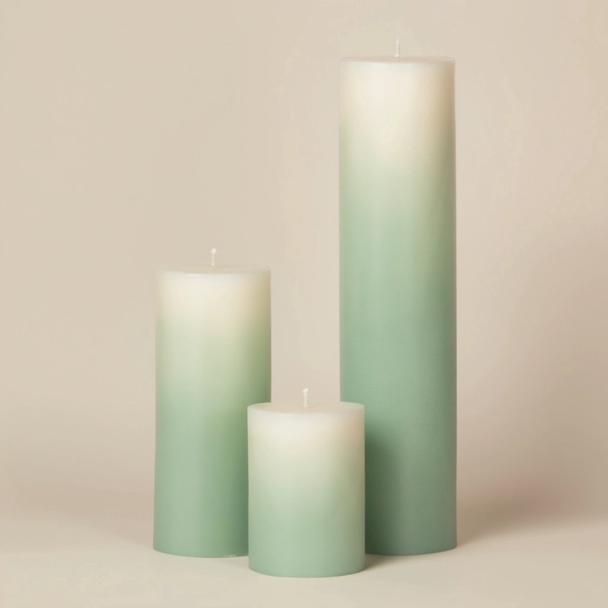 Good to Give Palm Wax Kaarsen – Set van 3 – Handgemaakt & Fair Trade - Groen