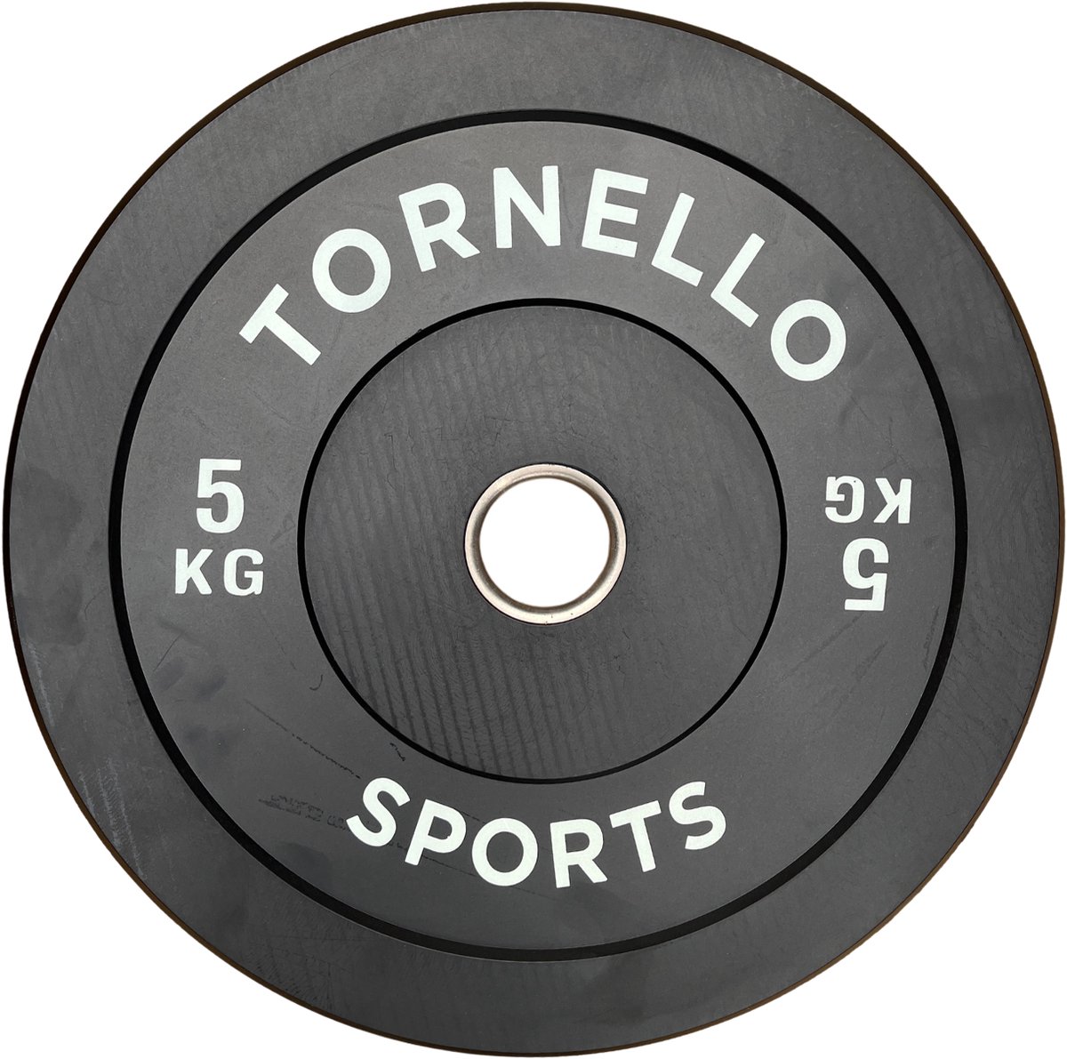 tornello sports halterschijf 5 kg bumper plate rubber 50mm