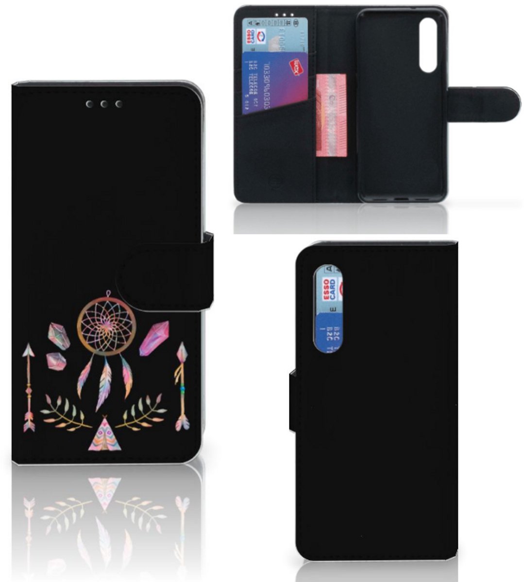 Book Case voor Xiaomi Mi 9 SE Leuk Hoesje Boho Dreamcatcher