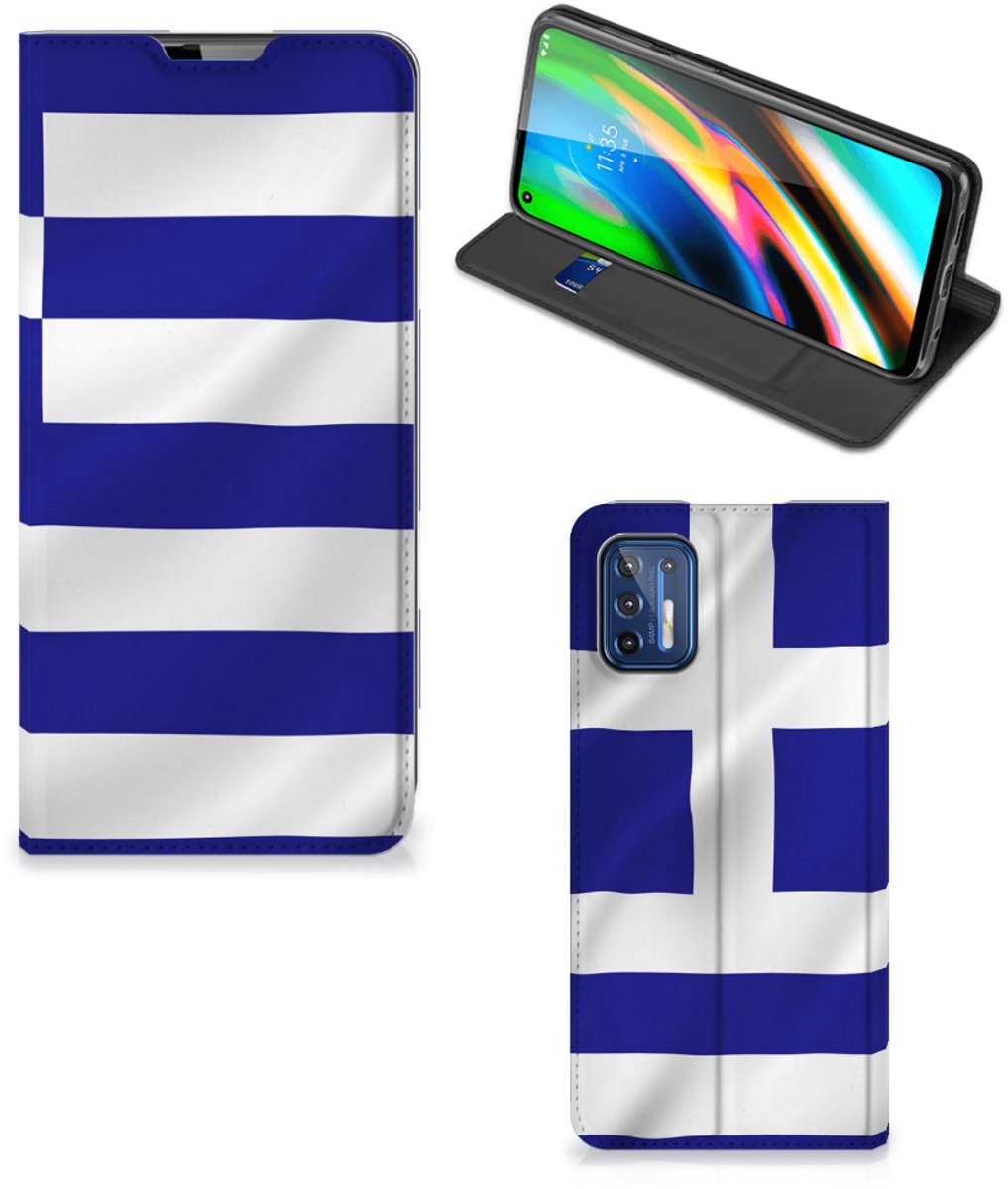 Motorola Moto G9 Plus Standcase Griekenland