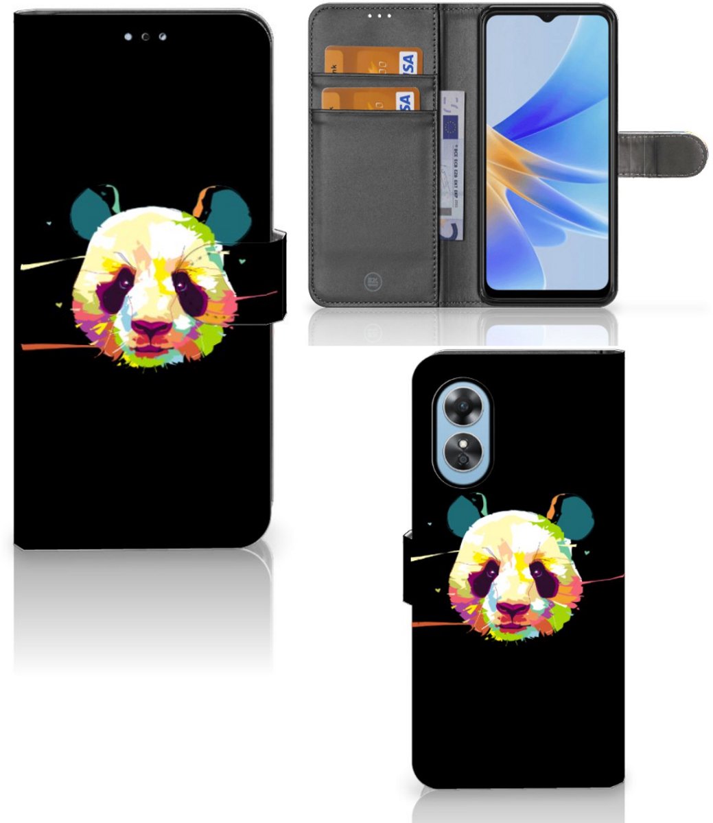OPPO A17 Leuk Hoesje Panda Color