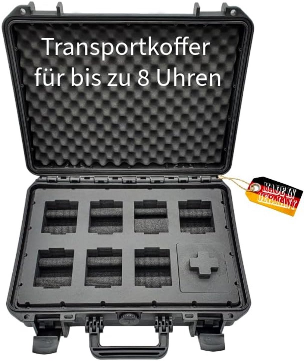 Transportkoffer voor 8 horloges - Waterdicht en Veilig voor Reizen - Grote Bescherming