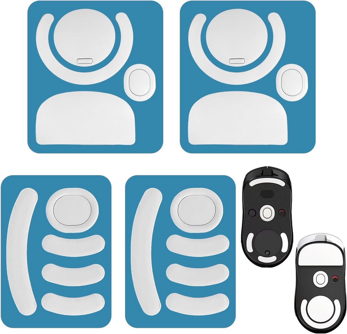 Antislip Muisvoetstickers - 4 Stuks voor Stabiele Muisbeweging