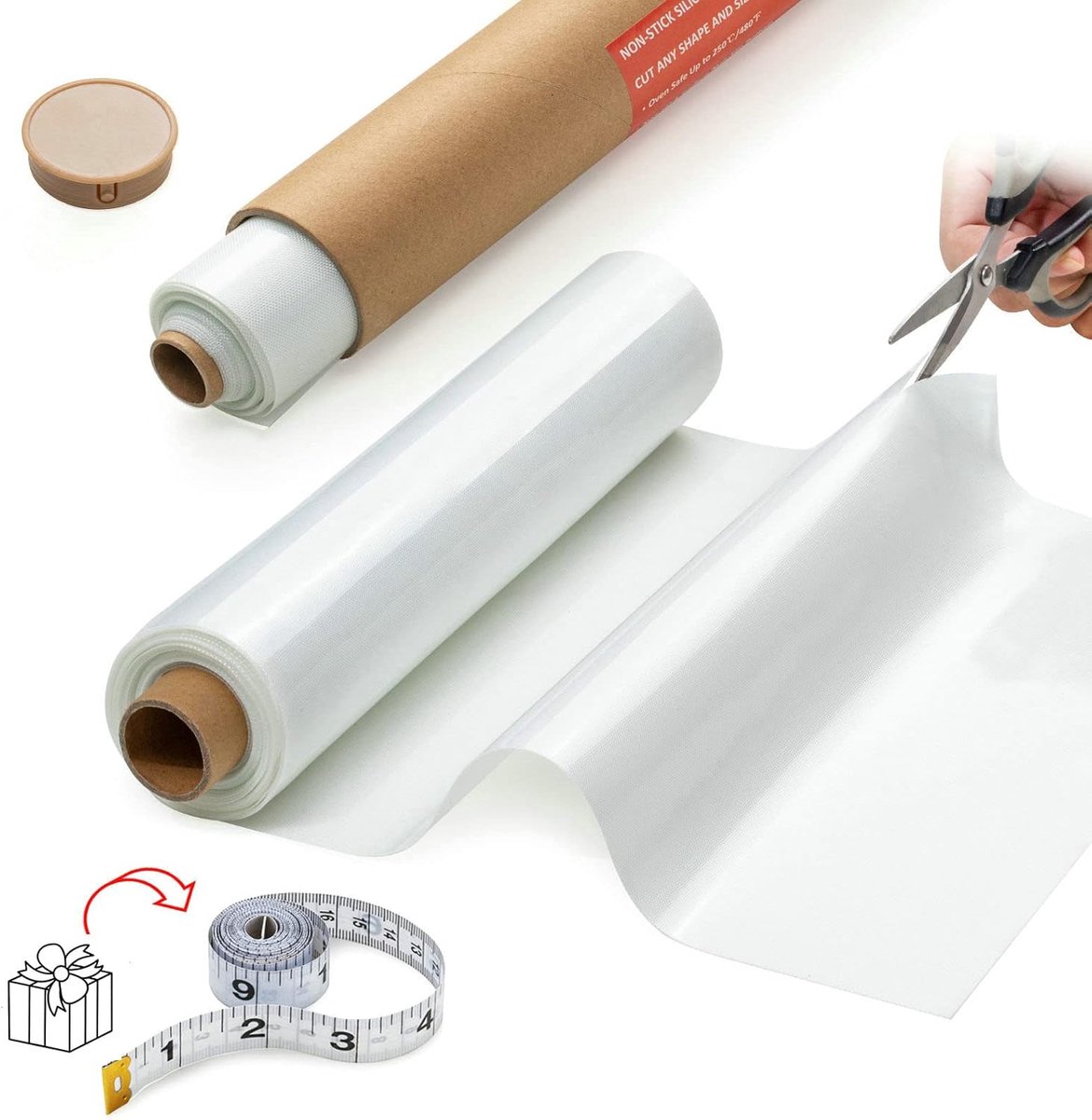 Grote Antiaanbak Bakmat Rol - Hittebestendig en Herbruikbaar - 40,6 cm x 3 meter