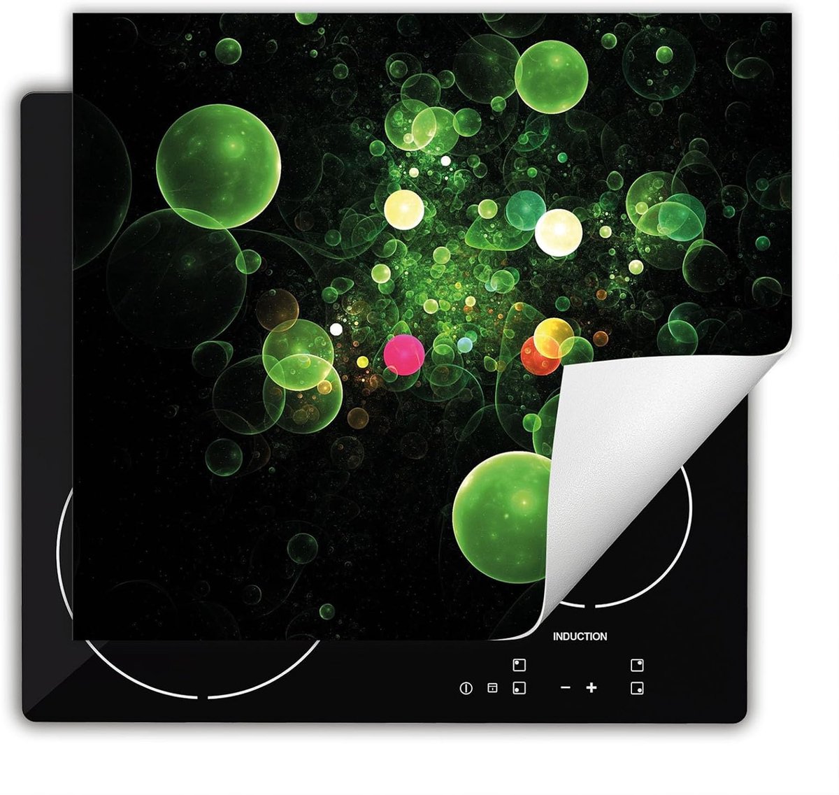 Inductiebeschermer 60x52cm - Antislipmat voor inductiekookplaat - Groen