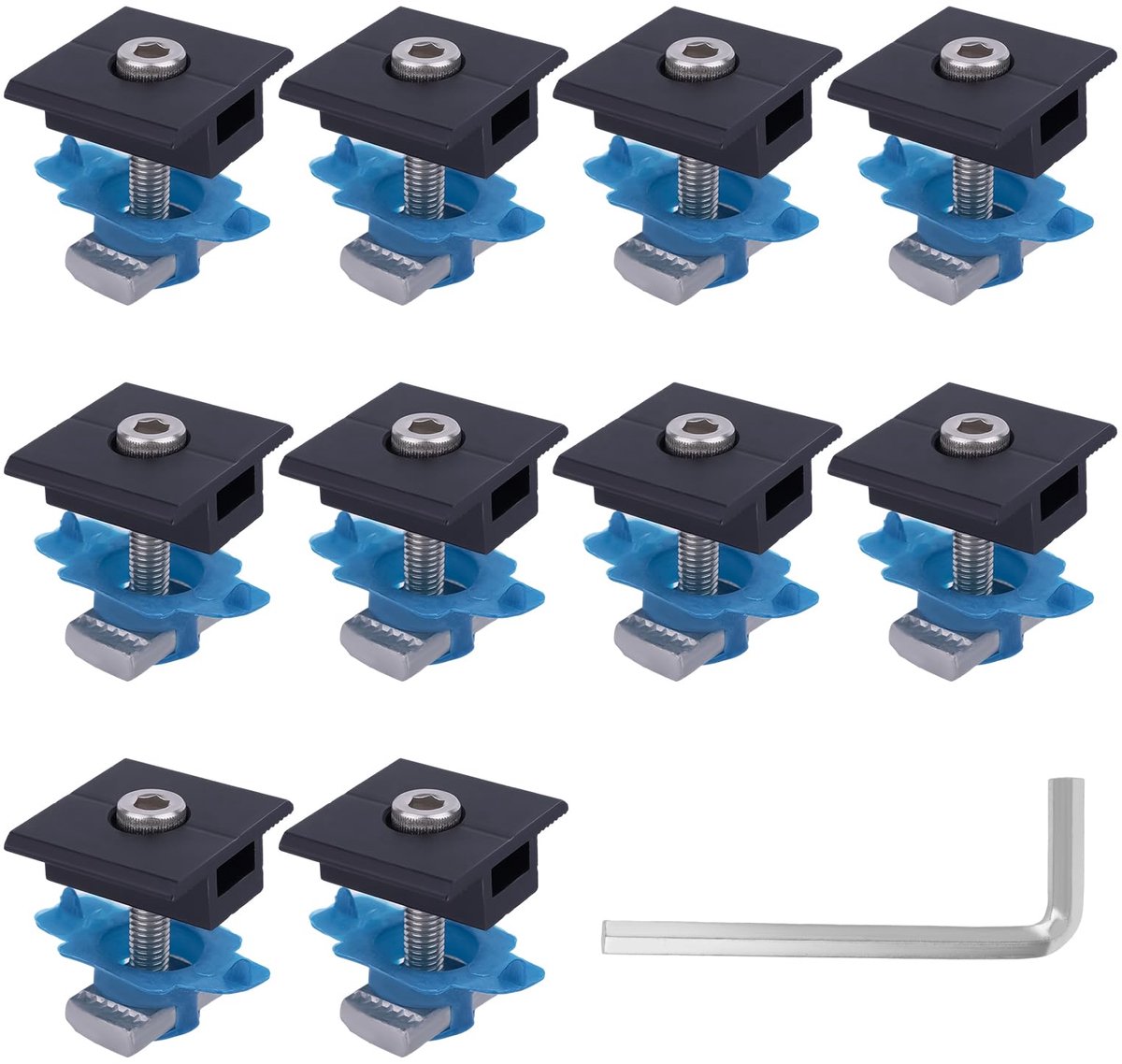 Zonnepaneel Middenklemmen - Voor Unistrut - Aluminium Set voor Montage