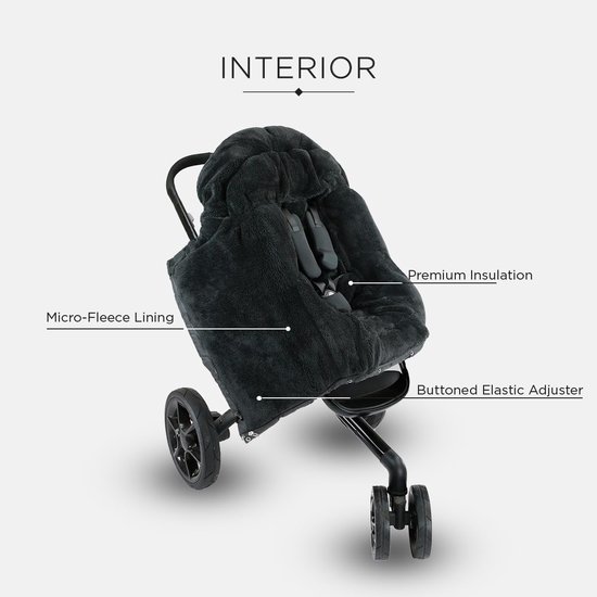 Verstelbare Kindervoetenzak voor Kinderwagens en Autostoelen - Warm en Waterafstotend — afbeelding 2