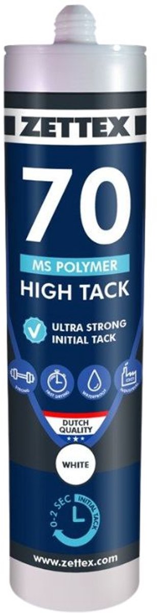 MS 70 High Tack ACTIE - Wit - 290 ml