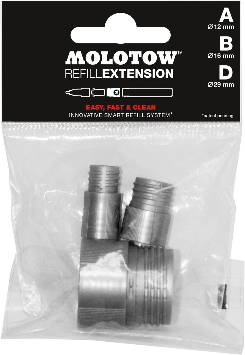 Molotow Refill Extension Tryout Pack (A, B, D)