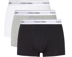 Calvin Klein Trunks Heren Onderbroeken - 3-pack - Zwart/Wit/Grijs - Maat M